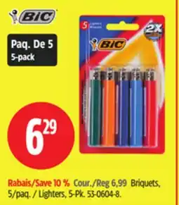 Canadian Tire Bic Lighters, 5-Pk offer