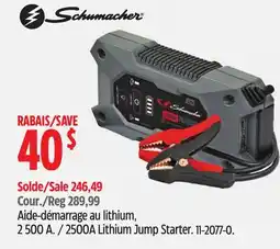 Canadian Tire Schumacher 2500A Lithium Jump Starter offer
