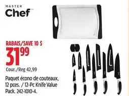 Canadian Tire Master Chef 12-Pc Knife Value Pack offer