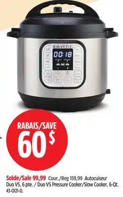 Canadian Tire Instant Pot Duo V5 Pressure Cooker/Slow Cooker offer