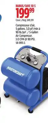 Canadian Tire Mastercraft 5-Gallon Air Compressor offer