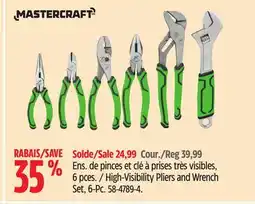 Canadian Tire Mastercraft High-Visibility Pliers and Wrench Set offer