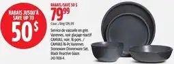 Canadian Tire CANVAS 16-Pc Varennes Stoneware Dinnerware Set offer