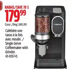 Canadian Tire Cuisinart Single-Serve Coffeemaker with Grinder offer