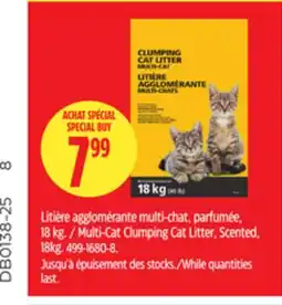 Canadian Tire Multi-Cat Clumping Cat Litter offer