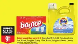 Canadian Tire Tide, Bounce, Snuggle and Downy Laundry Products offer