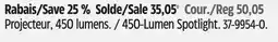 Canadian Tire Mastercraft 450-Lumen Spotlight offer