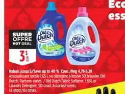 Canadian Tire Old Dutch Fabric Softener, 1.65L or Laundry Detergent, 50-Load offer