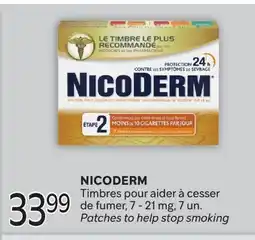 Brunet NICODERM Timbres pour aider à cesser de fumer offer