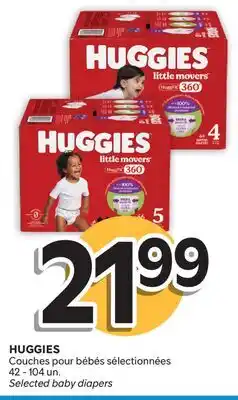 Brunet HUGGIES Couches pour bébés sélectionnées offer