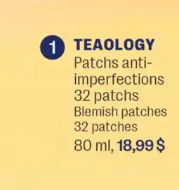 Jean Coutu TEAOLOGY Blemish patches 32 patches offer