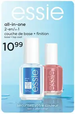 Jean Coutu ESSIE all-in-one base + top coat offer