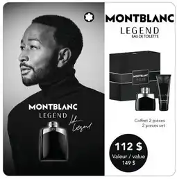 Jean Coutu MONTBLANC LEGEND EAU DE TOILETTE Selected Products offer