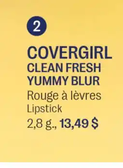 Jean Coutu COVERGIRL CLEAN FRESH YUMMY BLUR Lipstick offer