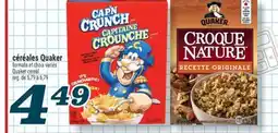 Marché Richelieu CÉRÉALES QUAKER | QUAKER CEREAL offer