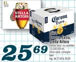 Marché Richelieu BIÈRE CORONA EXTRA, STELLA ARTOIS | BEER offer