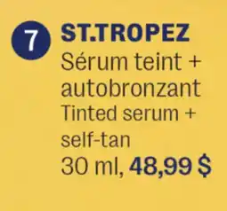Jean Coutu ST.TROPEZ Tinted serum + self-tan offer