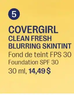 Jean Coutu COVERGIRL CLEAN FRESH BLURRING SKINTINT Foundation SPF 30 offer