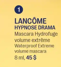 Jean Coutu LANCOME Waterproof Extreme volume mascara offer