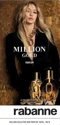 Jean Coutu MILLION GOLD FOR HER PARFUM offer
