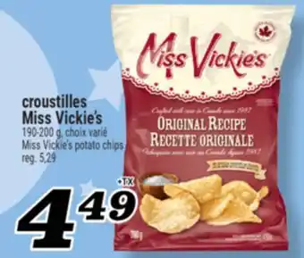 Marché Richelieu CROUSTILLES MISS VICKIE'S | MISS VICKIE'S POTATO CHIPS offer