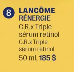Jean Coutu LANCÔME RÉNERGIE C.R.x Triple serum retinol offer