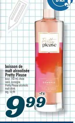 Marché Richelieu BOISSON DE MALT ALCOOLISÉE PRETTY PLEASE | PRETTY PLEASE ALCOHOLIC MALT DRINK offer