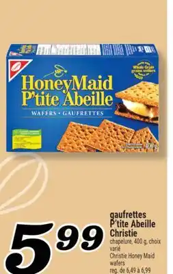 Marché Richelieu GAUFRETTES P'TITE ABEILLE CHRISTIE | CHRISTIE HONEY MAID WAFERS offer