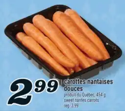 Marché Richelieu Carottes Nantaises Douces | Sweet Nantes Carrots offer