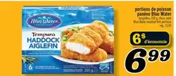 Marché Richelieu PORTIONS DE POISSON PANÉES BLUE WATER | BLUE WATER BREADED FISH PORTIONS offer