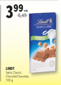 Familiprix LINDT, Swiss Classic, Chocolate, 100 g offer