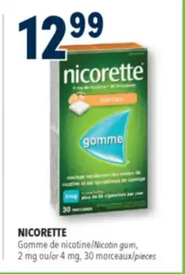 Familiprix NICORETTE, Nicotin gum, 4 mg, 30 pieces offer