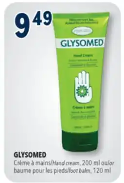 Familiprix GLYSOMED, Hand cream, 200 ml or foot balm, 120 ml offer