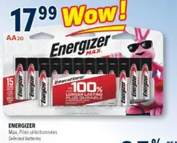 Familiprix ENERGIZER, Max, Piles Selected batteries offer
