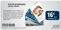 Familiprix DIGITAL PRINTS offer