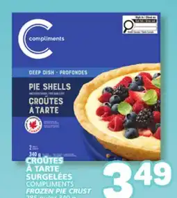 Marché Bonichoix COMPLIMENTS FROZEN PIE CRUST offer