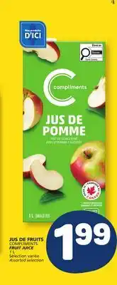 Marché Bonichoix COMPLIMENTS FRUIT JUICE offer