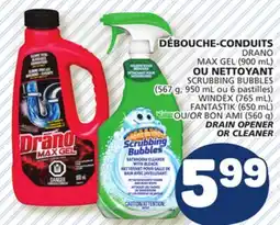 Marché Bonichoix DRANO MAX GEL or SCRUBBING BUBBLES(900 mL) DRAIN OPENER OR CLEANER offer