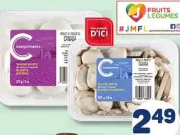 Marché Bonichoix COMPLIMENTS WHOLE WHITE OR SLICED MUSHROOMS offer