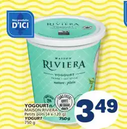 Marché Bonichoix MAISON RIVIERA Petits pots (4 x 120 g) YOGURT offer