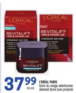 Uniprix L'ORÉAL PARIS Soins du visage sélectionnés/Selected facial care products offer