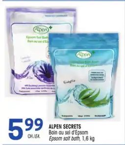 Uniprix ALPEN SECRETS Bain au sel d'Epsom /Epsom salt bath offer