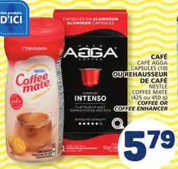 Marché Bonichoix CAFÉ AGGA CAPSULES (10) NESTLÉ COFFEE MATE (425 or 450 g) COFFEE OR COFFEE ENHANCER offer