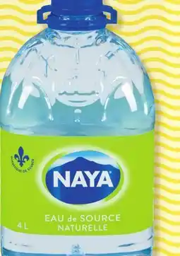 Marché Bonichoix NAYA NATURAL OR DEMINERALIZED SPRING WATER offer