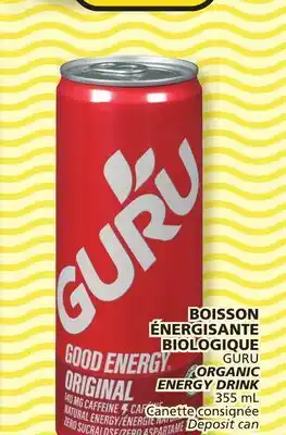 Marché Bonichoix GURU ORGANIC ENERGY DRINK offer