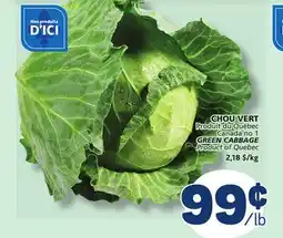Marché Bonichoix GREEN CABBAGE offer