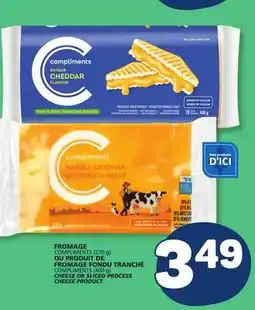 Marché Bonichoix COMPLIMENTS (270 g) OR COMPLIMENTS (400 g) CHEESE OR SLICED PROCESS CHEESE PRODUCT offer