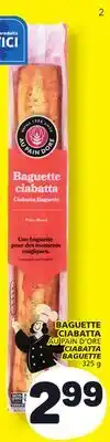 Marché Bonichoix AU PAIN D'ORE CIABATTA BAGUETTE offer