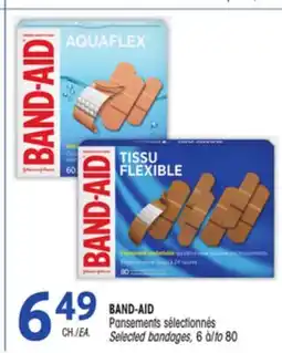 Uniprix BAND-AID Pansements sélectionnés/Selected bandages offer