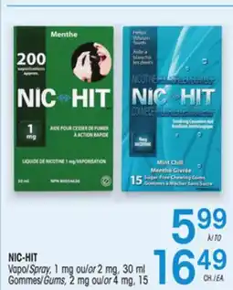 Uniprix NIC-HIT Vapo/Spray, Gommes/Gums offer